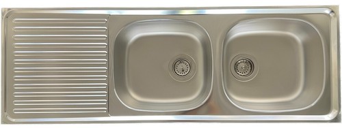 Rieber double bowl stainless - bowl,